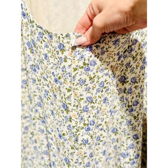 NWOT REFORMATION Idalia Printed Open Back Cutout Ruffle Sleeve Mini Dress 10US - Picture 15 of 16